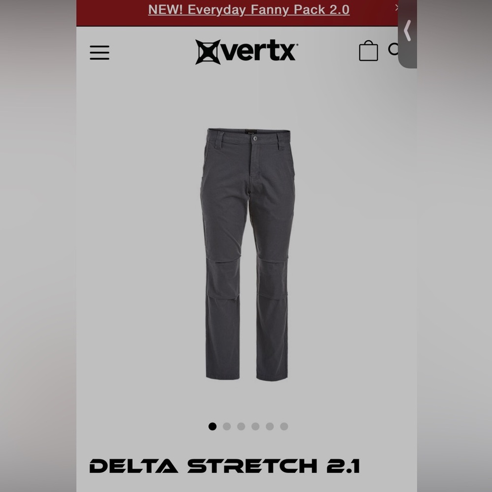 Vertx Delta Stretch 2.1 Men's Pants - Charcoal